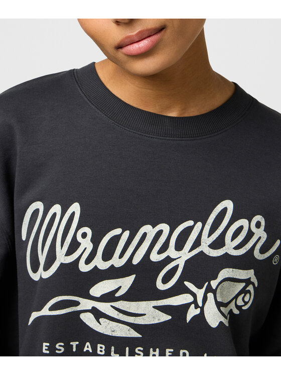 Wrangler Wrangler Felpa 112370826 Nero Relaxed Fit