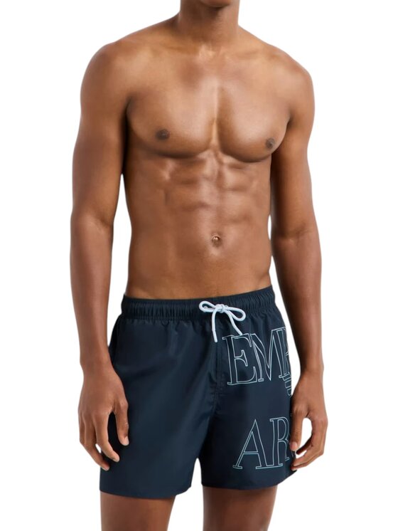 Emporio Armani Emporio Armani Costume da bagno costume - Emporio Armani - logo bold ASV Blu Regular Fit