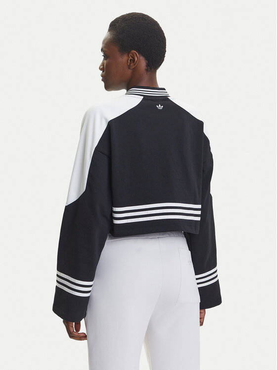 adidas adidas Mikina Blocking JW7273 Černá Loose Fit