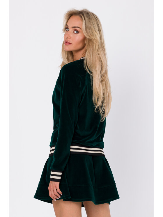 Made of Emotion Made of Emotion Bluza M766 Zielony Modern Fit