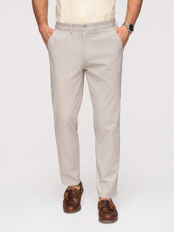 Ombre Ombre Chinosy OM-PACP-0293 Beżowy Chino Fit