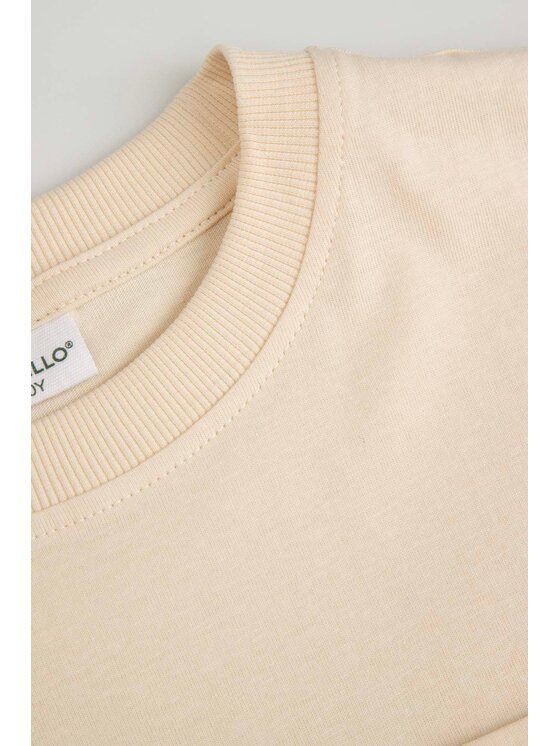 Coccodrillo Coccodrillo T-Shirt WC6143202FBJ-003 Kremowy Regular Fit