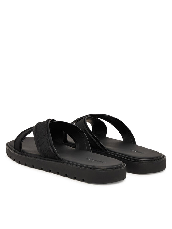 Calvin Klein Calvin Klein Šľapky Sq Molded Sandal Xcross Wb HM0HM02101 Čierna