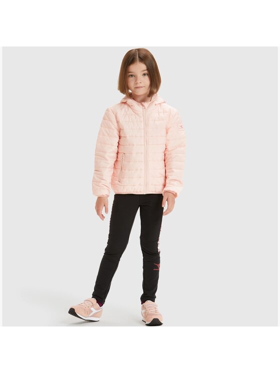 Diadora Diadora Kurtka przejściowa DIADORA JU.HOODIE LIGHT JACKET Różowy Regular Fit