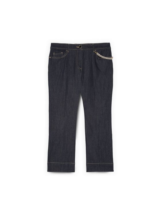 Fiorella Rubino Fiorella Rubino Jeansy P460T205259N034 Niebieski Cropp Fit