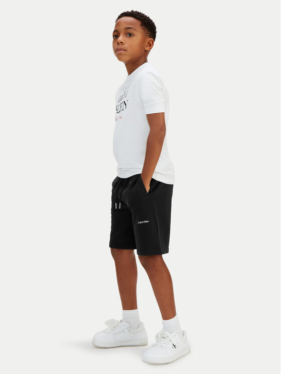 Calvin Klein Jeans Calvin Klein Jeans Sportovní kraťasy Inst Logo LV1CKSJC50 Černá Regular Fit