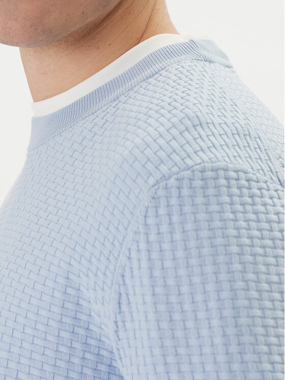 BOSS BOSS Pullover H-Imberto 50545283 Himmelblau Regular Fit