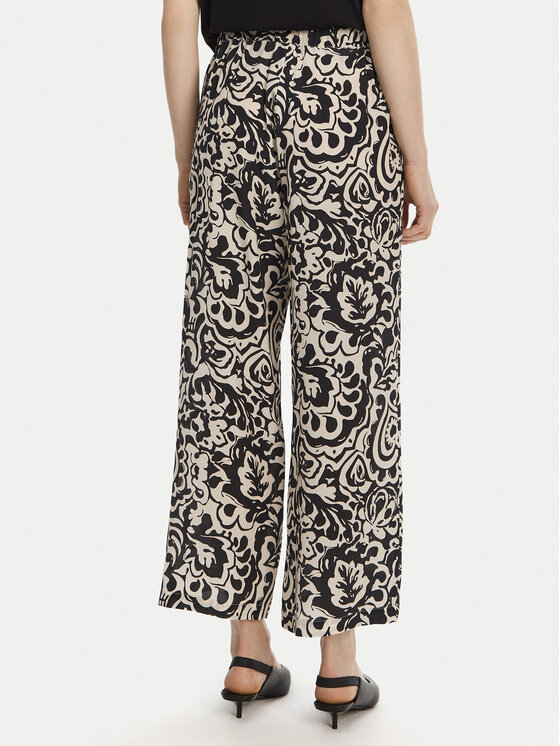 Weekend Max Mara Weekend Max Mara Kalhoty z materiálu Reed 2515131082 Černá Regular Fit