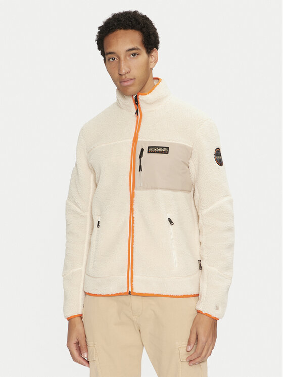 Napapijri Napapijri Felpa di pile Yupik NP0A4GNT Beige Regular Fit