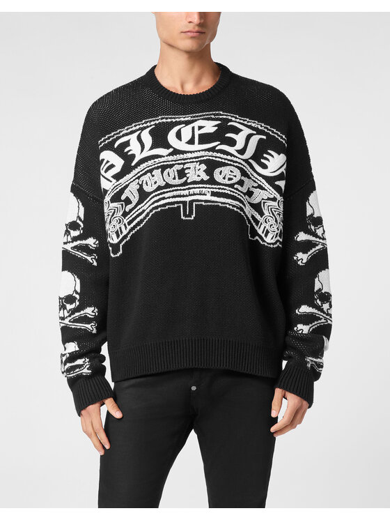 PHILIPP PLEIN PHILIPP PLEIN Longsleeve 11483 Nero Regular Fit