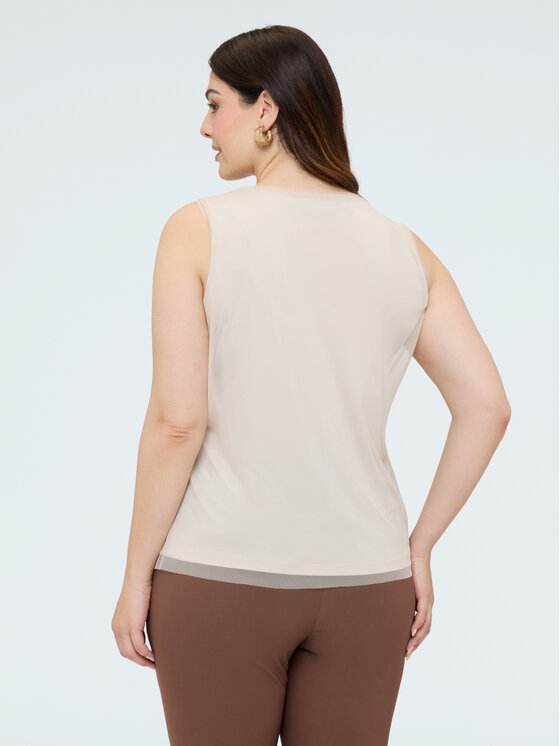 Fiorella Rubino Fiorella Rubino Top D018L000155N006 Złoty Regular Fit