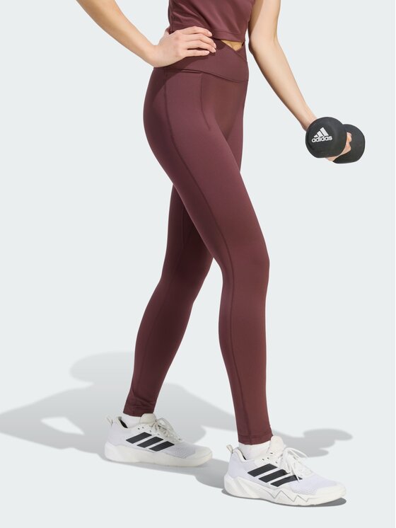 adidas adidas Legginsy 171034 Czerwony ciemny Regular Fit