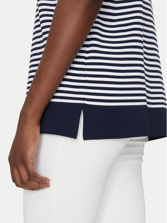 Luisa Spagnoli Luisa Spagnoli Polo Caio 58672 Biały Regular Fit