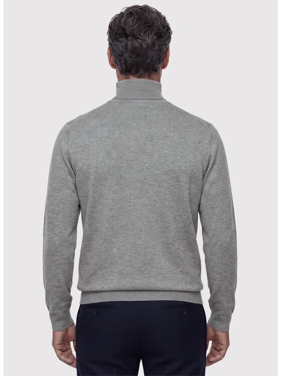 Pako Lorente Pako Lorente Sweter P26WN-2X-016 Szary Classic Fit