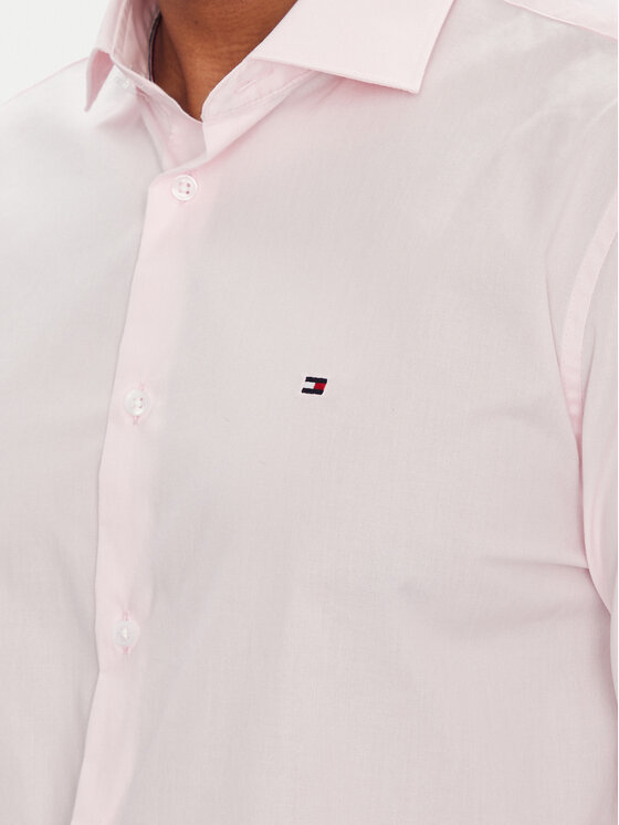 Tommy Hilfiger Tommy Hilfiger Košile MW0MW38347 Růžová Slim Fit