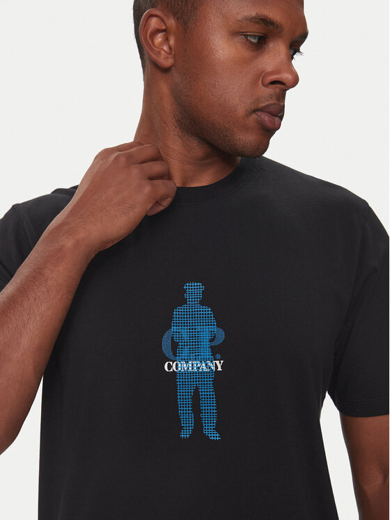 C.P. Company C.P. Company T-Shirt 17CMTS164A006586W Schwarz Regular Fit