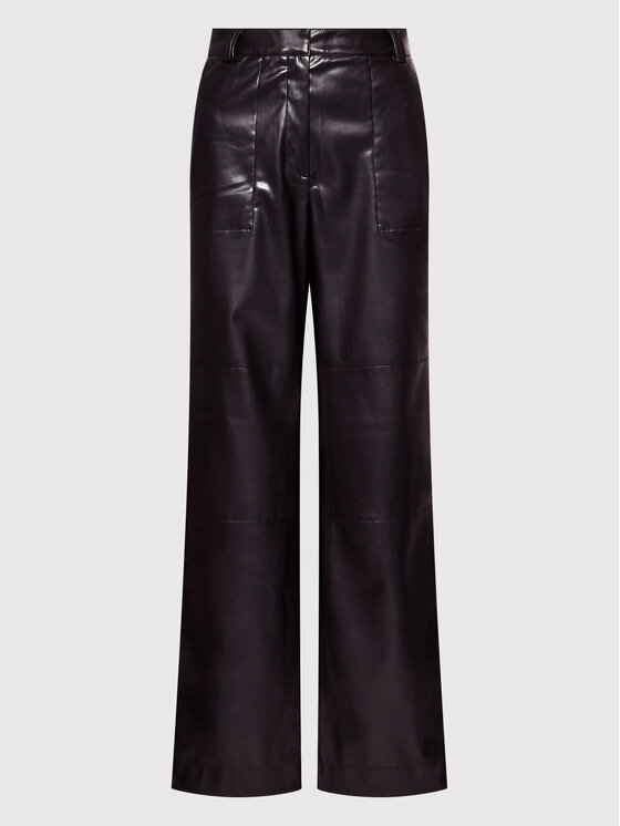 Calvin Klein Jeans Calvin Klein Jeans Pantaloni in similpelle J20J218954 Nero Regular Fit