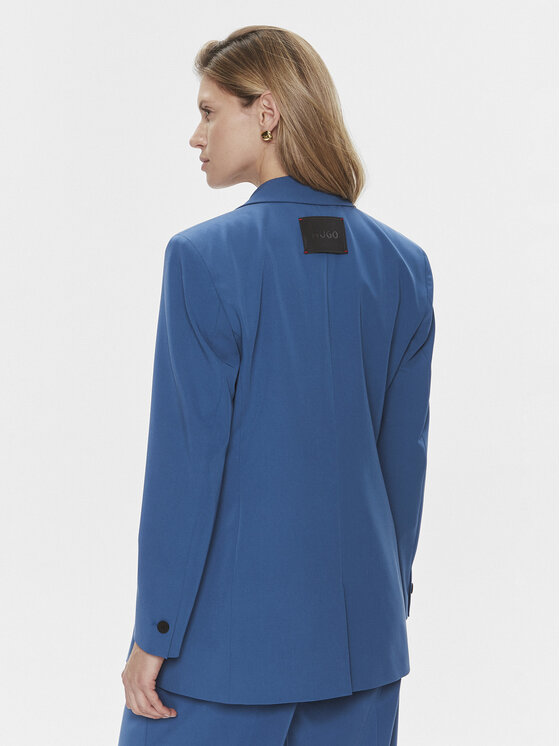 HUGO Hugo Marynarka Amalisa 50501428 Niebieski Relaxed Fit