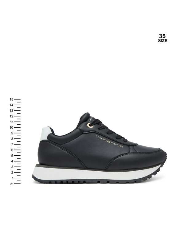 Tommy Hilfiger Tommy Hilfiger Sneakersy Low Cut Lace-Up T3A9-33996-1355X Čierna