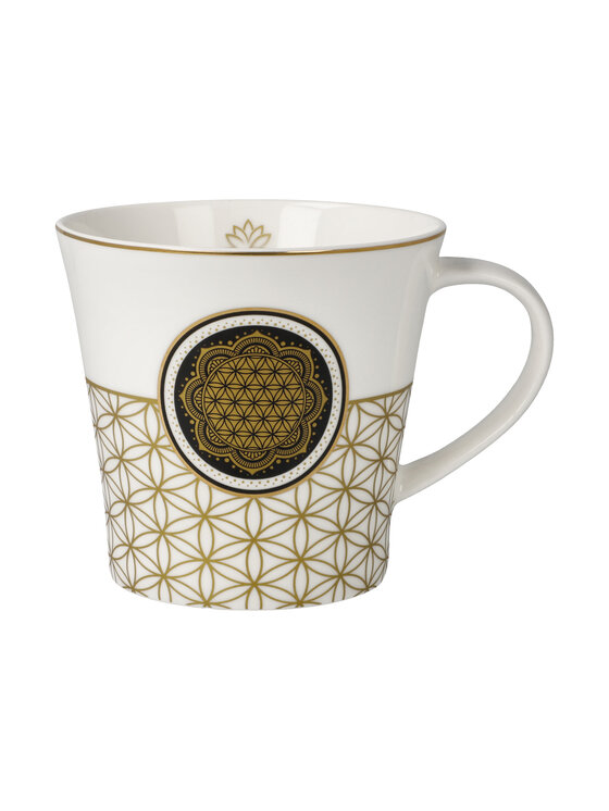 Goebel Goebel Kubek Flower of Life - Lotus Biały