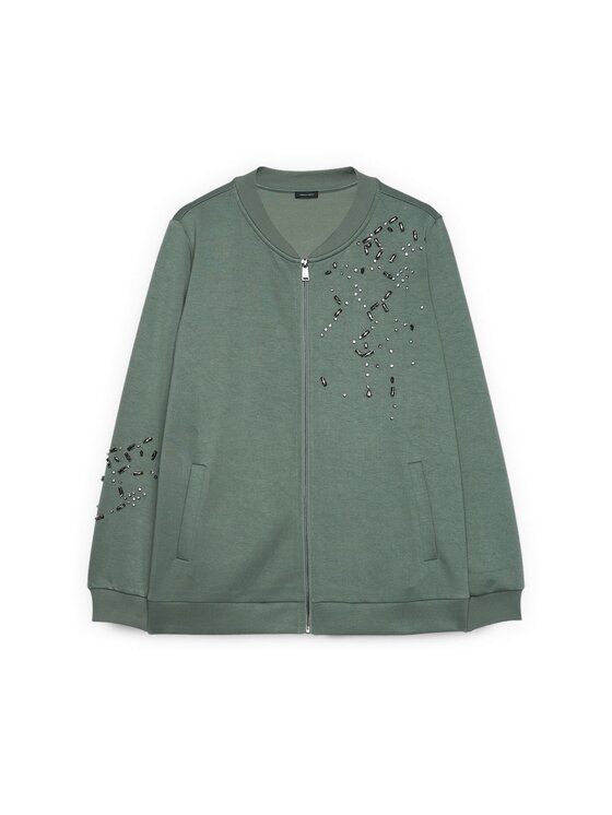 Fiorella Rubino Fiorella Rubino Felpa G847L008962N035 Verde A-Line Fit