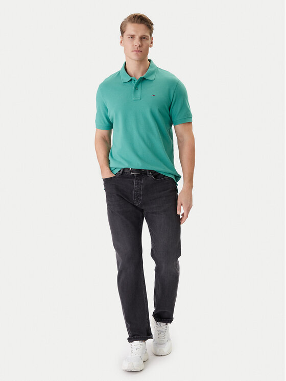 Tommy Jeans Tommy Jeans Tricou polo DM0DM22711 Verde Regular Fit