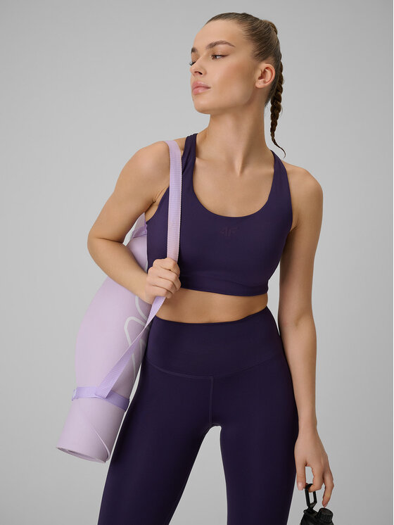 4F 4F Biustonosz sportowy MULTI ACTIVE Fioletowy