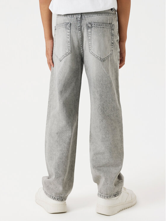 NAME IT NAME IT Jeans hlače Ryan 13224456 Siva Straight Fit