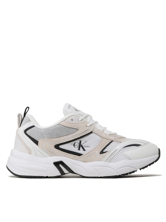 Sneakers Calvin Klein Jeans Retro Tennis Su-Mesh YM0YM00589 Bright White/Black 0K5
