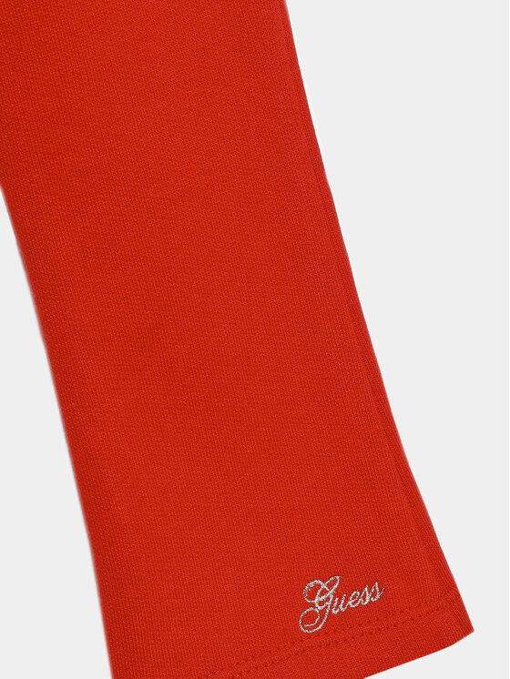 Guess Guess Hlače iz tkanine K3BQ12 KAD74 Rdeča Relaxed Fit