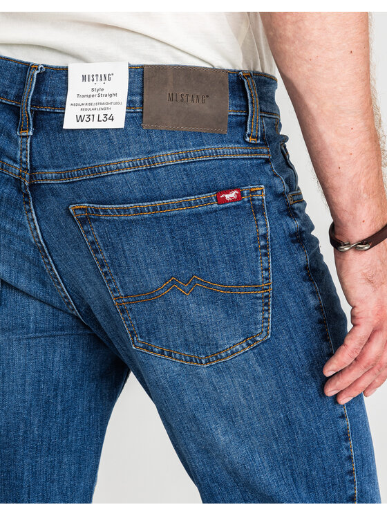 Mustang Mustang Jeansy TRAMPER STRAIGHT Niebieski Straight Fit