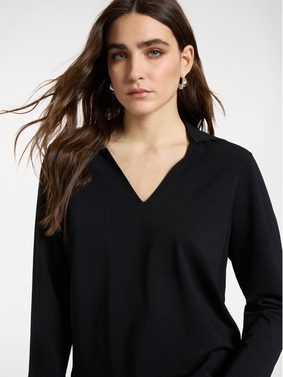 Elena Mirò Elena Mirò T-shirt M560Z100750N033 Nero Boxy Fit