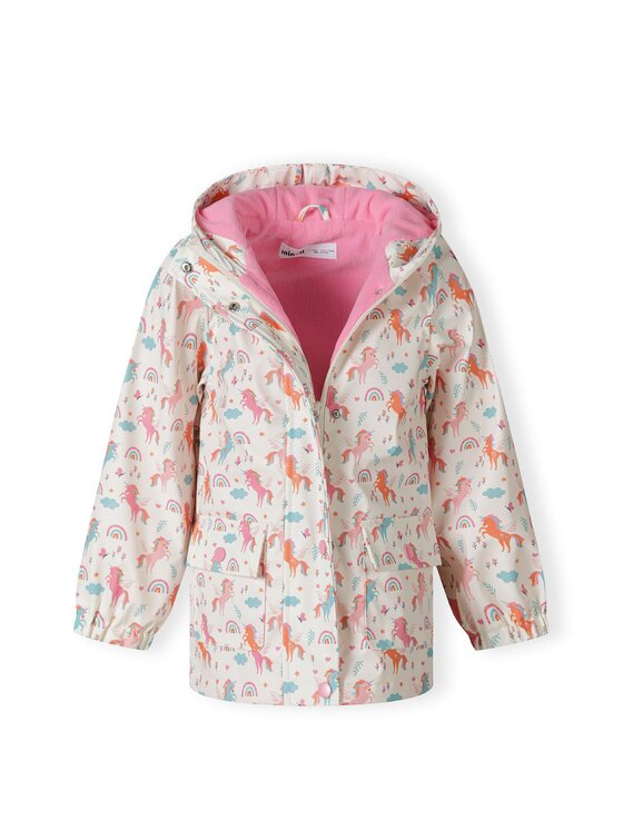 minoti minoti Kurtka przeciwdeszczowa C5509 Écru Regular Fit