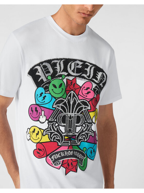 PHILIPP PLEIN PHILIPP PLEIN T-Shirt 22269 Bílá Regular Fit