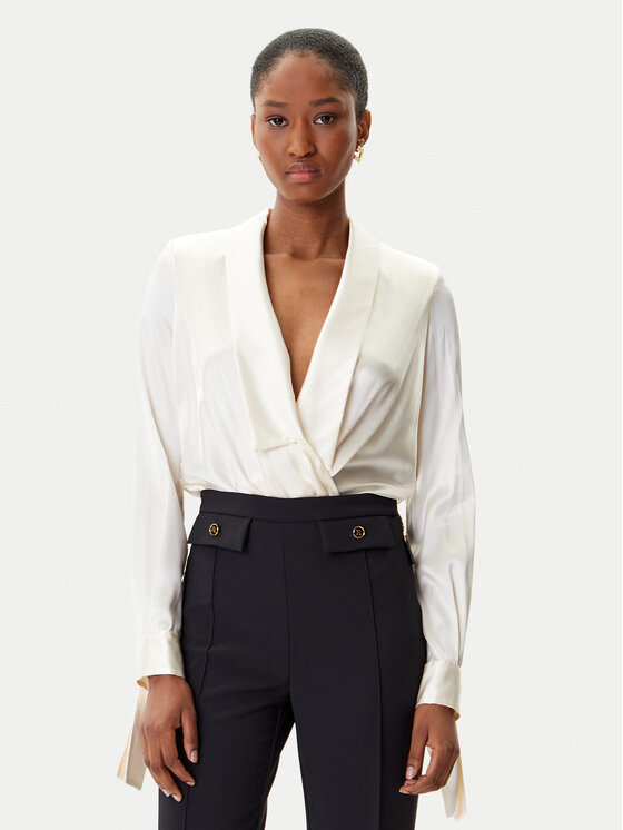 Elisabetta Franchi Elisabetta Franchi Bodi CB-007-57E2-V490 Bež Regular Fit