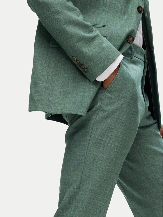 Selected Homme Selected Homme Pantaloni de costum 16087871 Verde Slim Fit