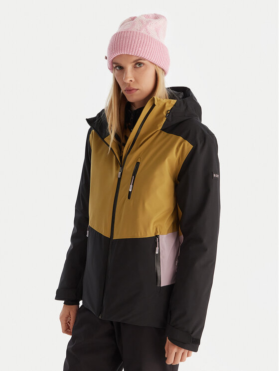 Roxy Roxy Lyžařská bunda Stormdash JK ERJTJ03520 Béžová Tailored Fit