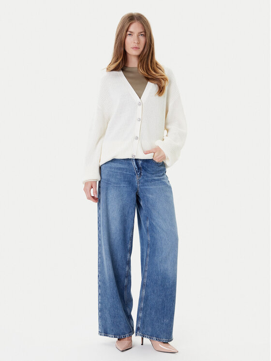 Guess Guess Kardigāns W5YR06 Z3OO0 Écru Regular Fit