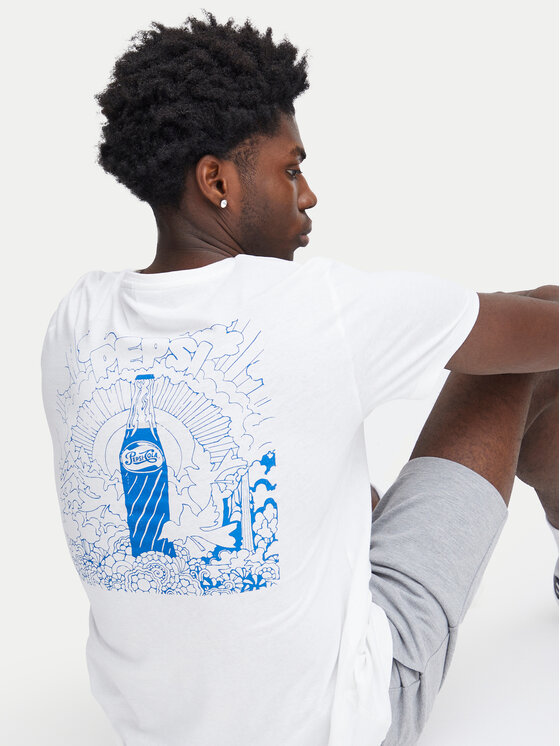 Blend Blend T-krekls 20716806 Balts Regular Fit