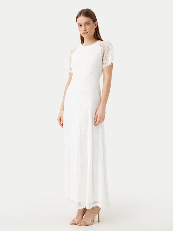 Vila Vila Abendkleid Femma 14100349 Weiß Regular Fit