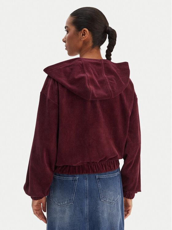adidas adidas Bluza Essentials Chenile KE1119 Bordowy Loose Fit