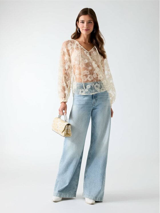 Guess Guess Top 183955 Bílá Classic Fit