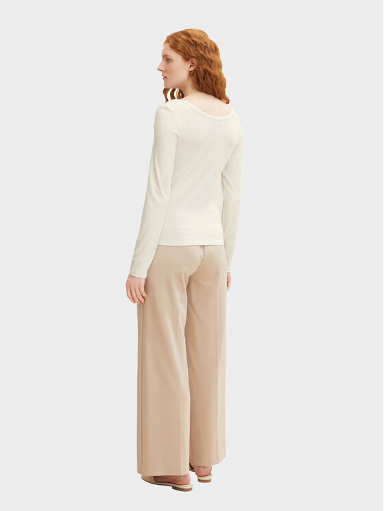 Tom Tailor Denim Tom Tailor Denim Bluza 1032829 Bež Slim Fit