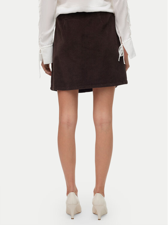 Vero Moda Vero Moda Mini sukně Etta 10315342 Hnědá Regular Fit