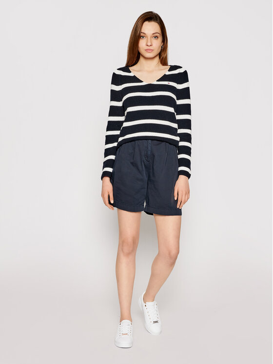 Tommy Hilfiger Tommy Hilfiger Szorty materiałowe Modern WW0WW30835 Granatowy Regular Fit