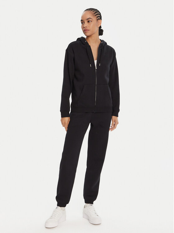 Roxy Roxy Majica dugih rukava Surf Stoked Zipped Brushed ERJFT05022 Crna Regular Fit