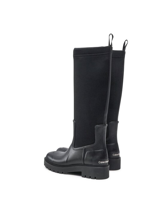 Calvin Klein Jeans Calvin Klein Jeans Guminiai batai High Rainboot Neoprene YW0YW00838 Juoda