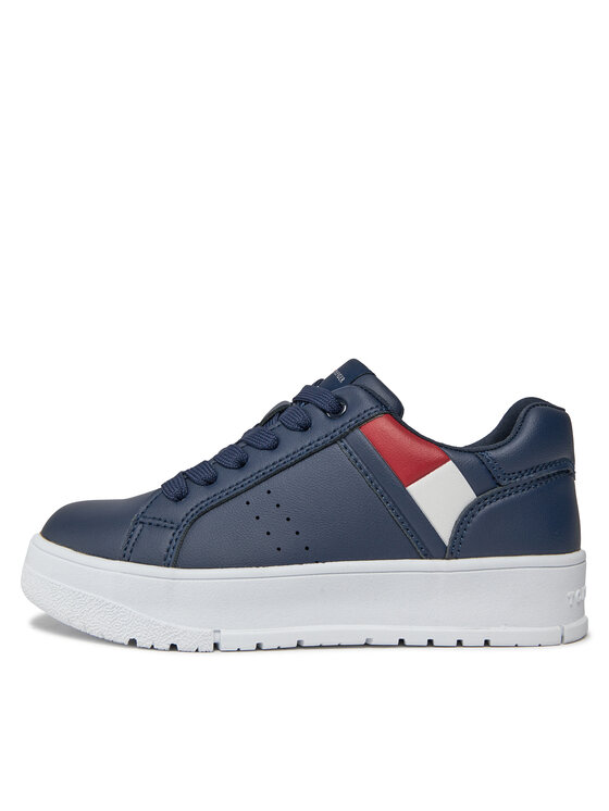 Tommy Hilfiger Tommy Hilfiger Сникърси Flag Low Cut Lace-Up Sneaker T3X9-33356-1355 M Тъмносин