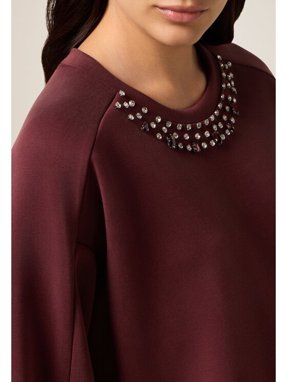 Oltre Oltre Felpa G804J004423N036 Bordeaux Over Fit