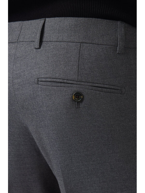 Lancerto Lancerto Spodnie materiałowe Artemio SP073225000010 Szary Slim Fit